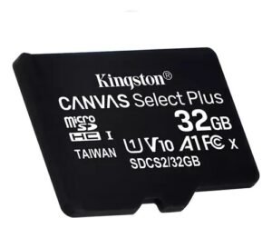 Tarjeta de Memoria MicroSD 32GB Kingston Canvas Select Plus