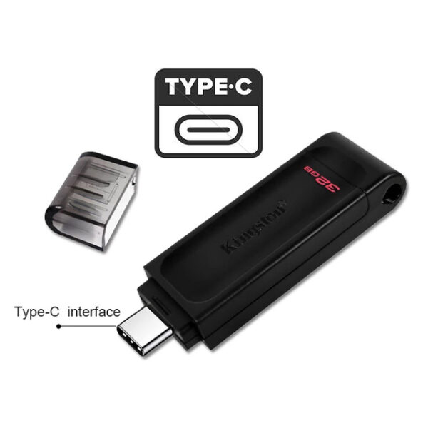 Pendrive 32gb Kingston DataTraveler 70 TIPO C - Image 4