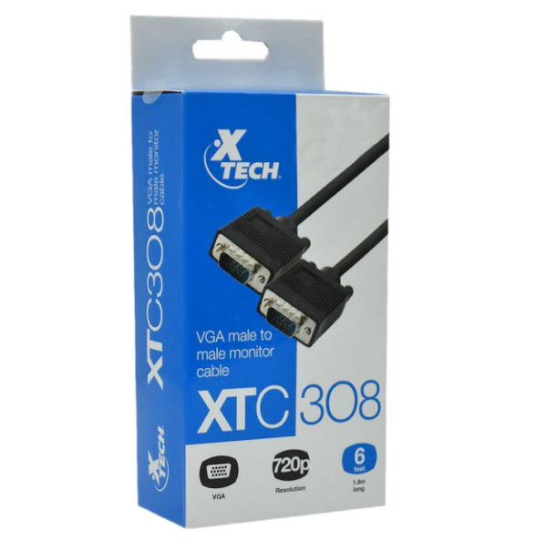 Cable VGA macho a macho XTC 308 1.8m