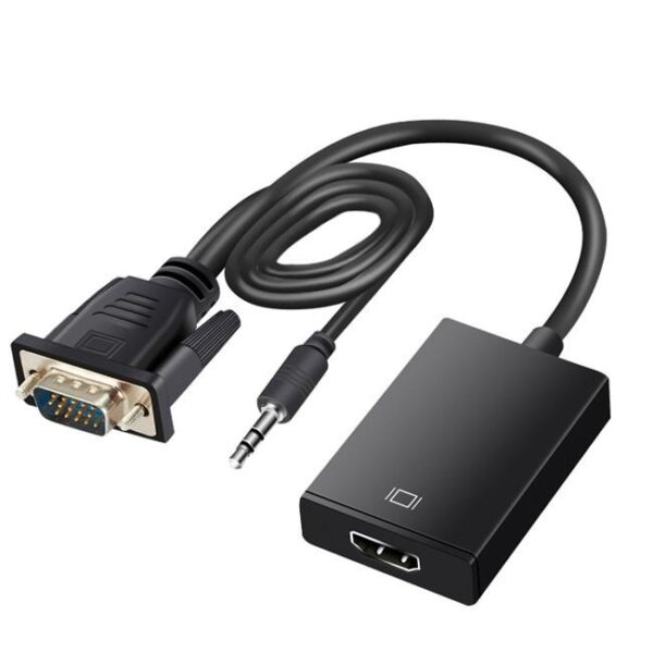 Adaptador conversor VGA a HDMI Full HD con audio - Image 2