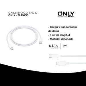 Cable Tipo C a Tipo C Only 3.1A