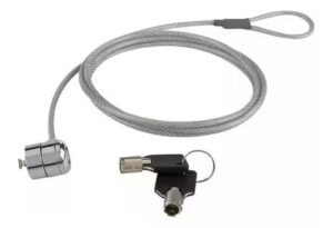 Cable candado Seguridad Acero Para Notebook Con Llave 1.80mts